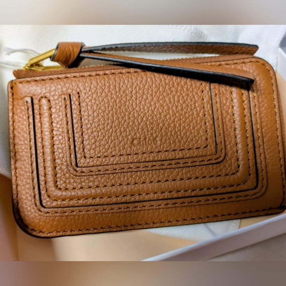 Chloe Card Wallet Tan